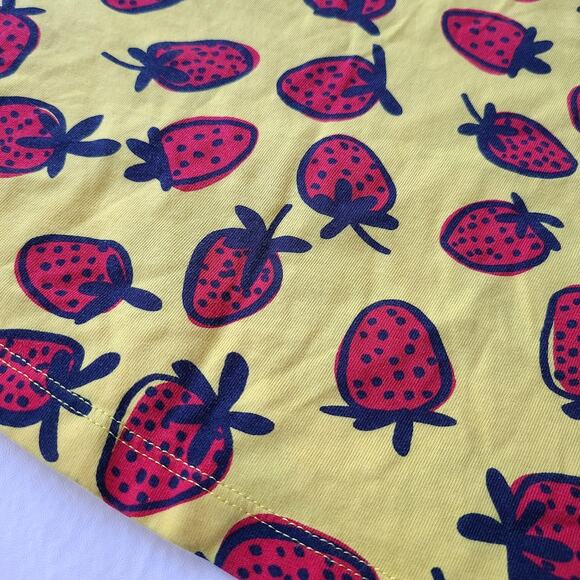 Hanna Andersson Strawberry Print Yellow Swing Dress Girls Size US 10 140cm NWOT - Picture 7 of 7